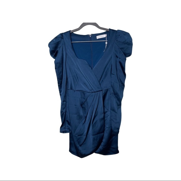 Jonathan Simkhai Jordyn Satin Crepe Mini Dress sz 0 No Belt - Picture 1 of 12